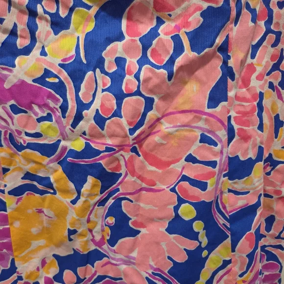 Lilly Pulitzer Courtney Shift Dress in Brilliant Blue Catch And Release Size 14 - Picture 2 of 6